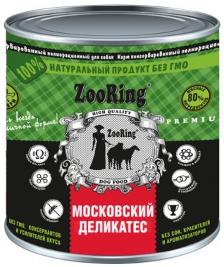 Zooring Dog консервы для собак всех пород и возрастов Московский деликатес