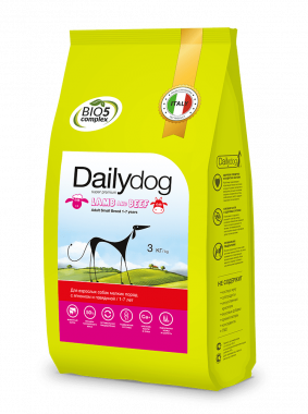DAILYDOG ДЛЯ ВЗРОСЛЫХ СОБАК МЕЛКИХ ПОРОД, С ИНДЕЙКОЙ И ЯЧМЕНЁМ