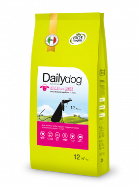 Dailydog classic line Senior Medium&Large breed Lamb and Rice сухой корм для пожилых собак средних и крупных пород старше семи лет с ягненком и рисом