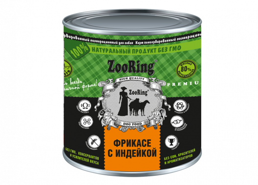 Zooring Dog консервы для собак всех пород и возрастов с индейкой